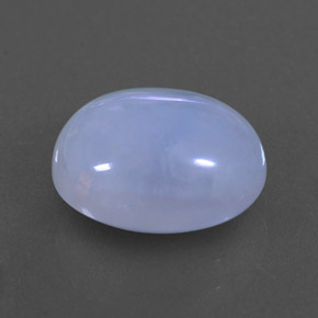 Calcédoine bleue naturelle transparent, 3,84 ct, transparent / translucide