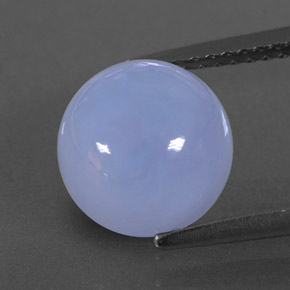 Calcédoine bleue naturelle transparent, 3,78 ct, transparent / translucide