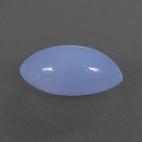 Calcédoine bleue naturelle transparent, 4,75 ct, transparent / translucide