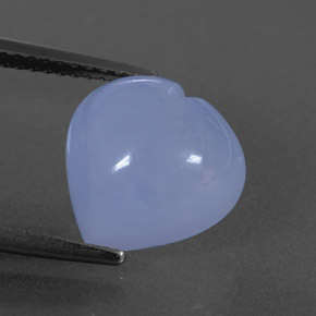 Calcédoine bleue naturelle transparent, 4,80 ct, transparent / translucide