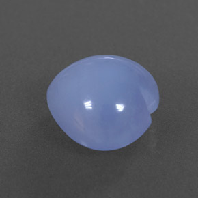 Calcédoine bleue naturelle transparent, 4,67 ct, transparent / translucide