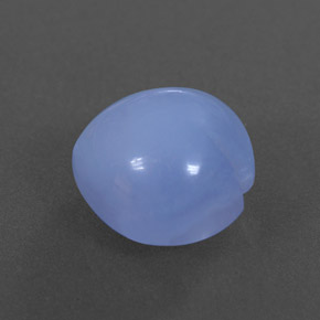 Calcédoine bleue naturelle transparent, 5,58 ct, transparent / translucide