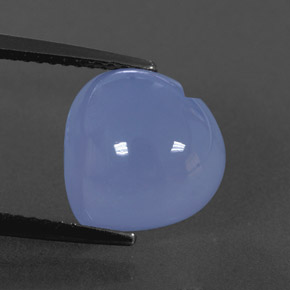 Calcédoine bleue naturelle transparent, 5,75 ct, transparent / translucide
