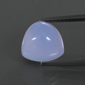 Calcédoine bleue naturelle transparent, 4,27 ct, transparent / translucide