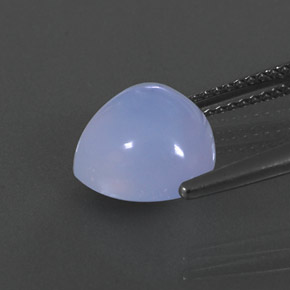 Calcédoine bleue naturelle transparent, 4,27 ct, transparent / translucide