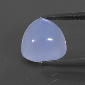 Calcédoine bleue naturelle transparent, 3,84 ct, transparent / translucide