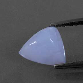 Calcédoine bleue naturelle transparent, 3,38 ct, transparent / translucide