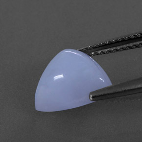 Calcédoine bleue naturelle transparent, 3,38 ct, transparent / translucide