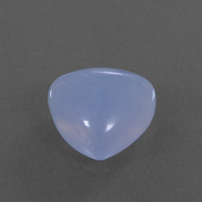 Calcédoine bleue naturelle transparent, 4,18 ct, transparent / translucide