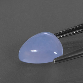 Calcédoine bleue naturelle transparent, 4,18 ct, transparent / translucide