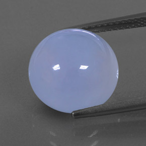 Calcédoine bleue naturelle transparent, 8,32 ct, transparent / translucide