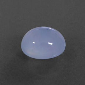 Calcédoine bleue naturelle transparent, 5,74 ct, transparent / translucide