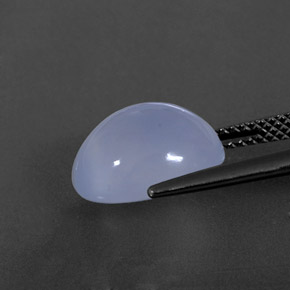 Calcédoine bleue naturelle transparent, 5,74 ct, transparent / translucide