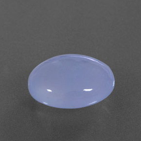 Calcédoine bleue naturelle transparent, 4,21 ct, transparent / translucide