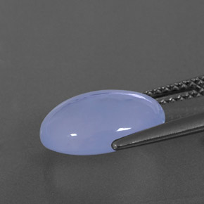 Calcédoine bleue naturelle transparent, 4,21 ct, transparent / translucide