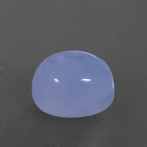 Calcédoine bleue naturelle transparent, 5,20 ct, transparent / translucide