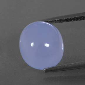 Calcédoine bleue naturelle transparent, 5,65 ct, transparent / translucide