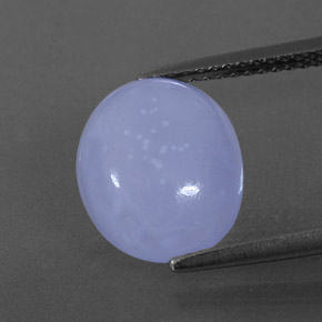 Calcédoine bleue naturelle transparent, 4,14 ct, transparent / translucide