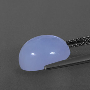 Calcédoine bleue naturelle transparent, 4,38 ct, transparent / translucide