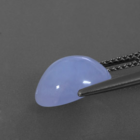 Calcédoine bleue naturelle transparent, 3,35 ct, transparent / translucide