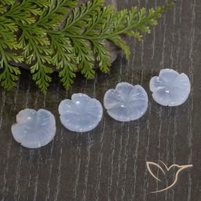 Shop natural 26.88ct Bleu violacé léger Calcédoine gems, Taille Fleur, from Brésil at GemSelect. In stock, global shipping!