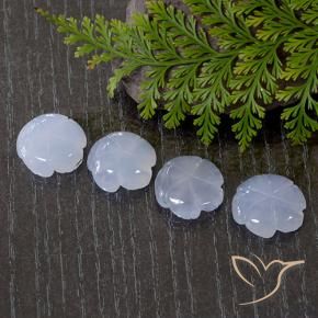 Shop natural 30.01ct Bleu violacé léger Calcédoine gems, Taille Fleur, from Brésil at GemSelect. In stock, global shipping!