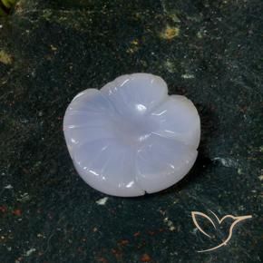 Calcédoine Bleu clair naturelle Taille Fleur, 8.75 ct, Translucide