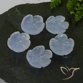 Shop natural 26.27ct Bleu violacé léger Calcédoine gems, Taille Fleur, from Brésil at GemSelect. In stock, global shipping!