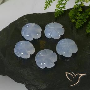 Shop natural 26.27ct Bleu violacé léger Calcédoine gems, Taille Fleur, from Brésil at GemSelect. In stock, global shipping!