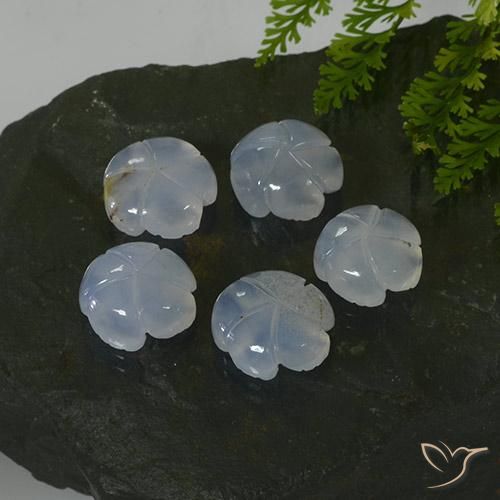 Shop natural 24.85ct Bleu violacé léger Calcédoine gems, Taille Fleur, from Brésil at GemSelect. In stock, global shipping!