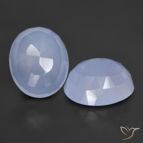 Shop natural 9.08ct Violet Bleu Calcédoine gems, ovale, from Brésil at GemSelect. In stock, global shipping!