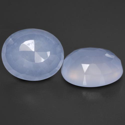 Achetez naturel 8,71ct bleue calcédoine gems, coupe ovale, en provenance brésil chez gemselect. en stock, livraison internationale!