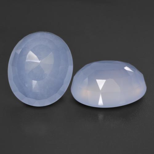Achetez naturel 8,71ct bleue calcédoine gems, coupe ovale, en provenance brésil chez gemselect. en stock, livraison internationale!