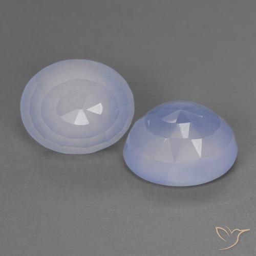 Shop natural 7.56ct Bleu violacé Calcédoine gems, ovale, from Brésil at GemSelect. In stock, global shipping!