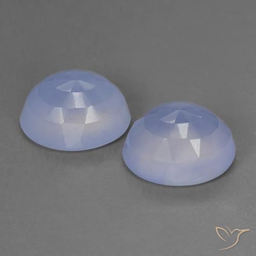 Shop natural 7.56ct Bleu violacé Calcédoine gems, ovale, from Brésil at GemSelect. In stock, global shipping!