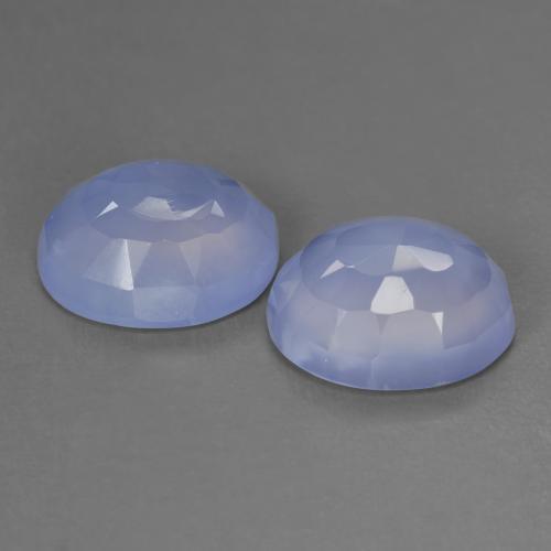 Achetez naturel 8,04ct violet calcédoine gems, coupe ovale, en provenance brésil chez gemselect. en stock, livraison internationale!