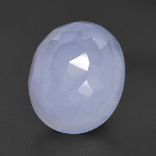 Calcédoine Bleu clair naturelle Coupe ovale, 4.75 ct, Translucide