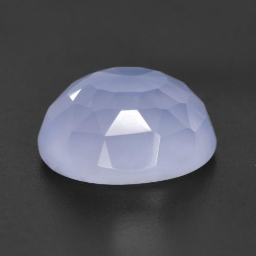 Calcédoine Bleu clair naturelle Coupe ovale, 4.75 ct, Translucide
