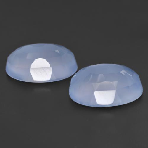 Achetez naturel 11.54ct Bleu violacé Calcédoine gems, Coupe ovale, En provenance Brésil chez GemSelect. En stock, livraison internationale!
