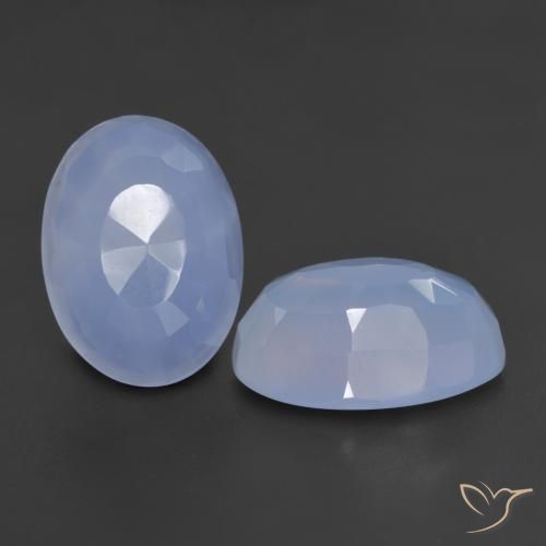 Shop natural 11.06ct Bleu violacé Calcédoine gems, ovale, from Brésil at GemSelect. In stock, global shipping!