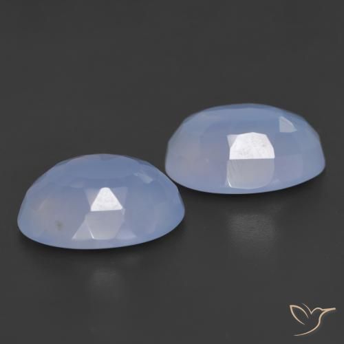 Shop natural 11.06ct Bleu violacé Calcédoine gems, ovale, from Brésil at GemSelect. In stock, global shipping!