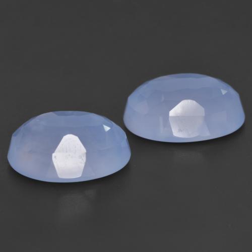 Achetez naturel 11.93ct Bleu violacé Calcédoine gems, Coupe ovale, En provenance Brésil chez GemSelect. En stock, livraison internationale!