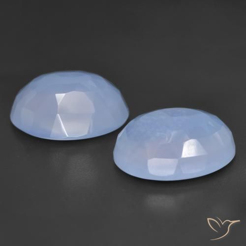 Shop natural 11.14ct Bleu violacé Calcédoine gems, ovale, from Brésil at GemSelect. In stock, global shipping!