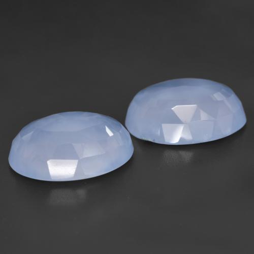 Achetez naturel 10,15ct bleue calcédoine gems, coupe ovale, en provenance brésil chez gemselect. en stock, livraison internationale!