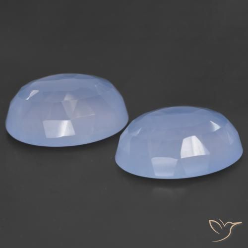 Shop natural 11.62ct Bleu violacé Calcédoine gems, ovale, from Brésil at GemSelect. In stock, global shipping!