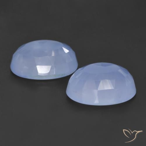 Shop natural 12.02ct Bleu violacé Calcédoine gems, ovale, from Brésil at GemSelect. In stock, global shipping!