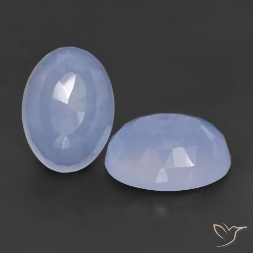 Shop natural 12.45ct Bleu violacé Calcédoine gems, ovale, from Brésil at GemSelect. In stock, global shipping!