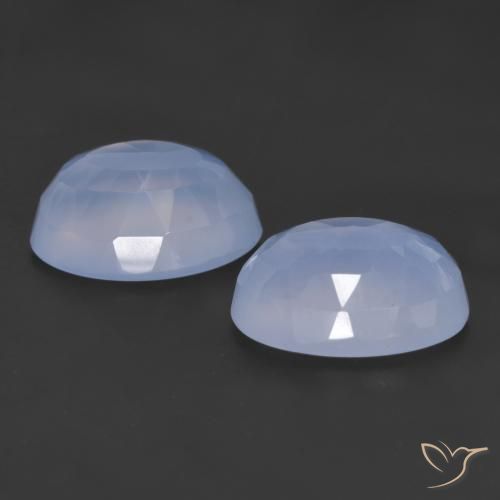 Shop natural 12.45ct Bleu violacé Calcédoine gems, ovale, from Brésil at GemSelect. In stock, global shipping!