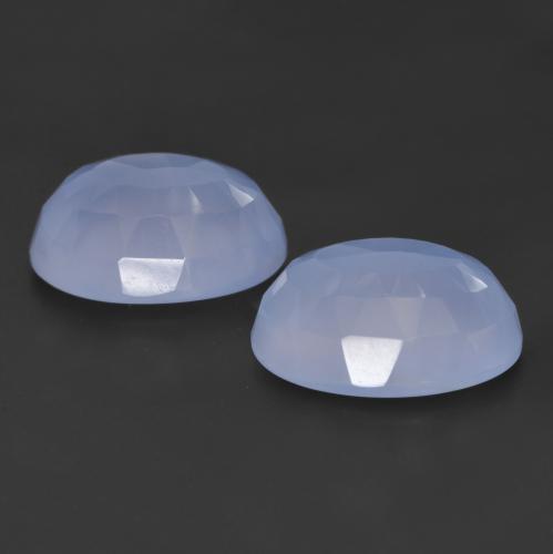 Achetez naturel 11.30ct Bleu violacé Calcédoine gems, Coupe ovale, En provenance Brésil chez GemSelect. En stock, livraison internationale!