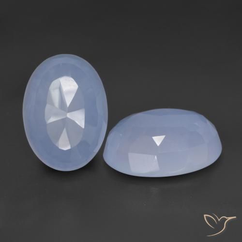 Shop natural 11.07ct Bleu violacé Calcédoine gems, ovale, from Brésil at GemSelect. In stock, global shipping!